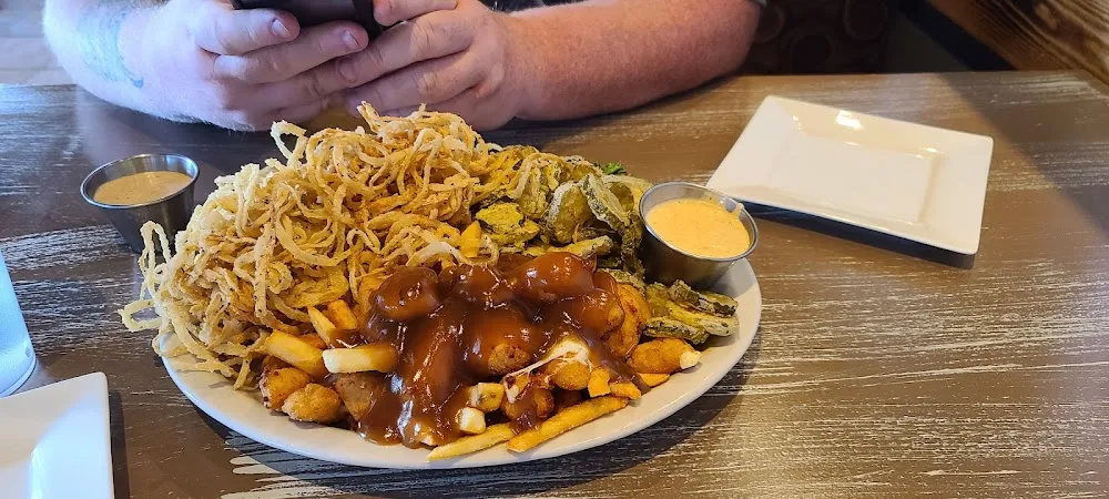 Onion Straws Fried Pickles Poutibe